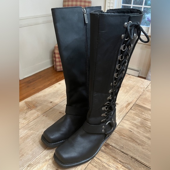 Harley-Davidson Shoes - Women’s Harley Davidson Black Boots Size 8